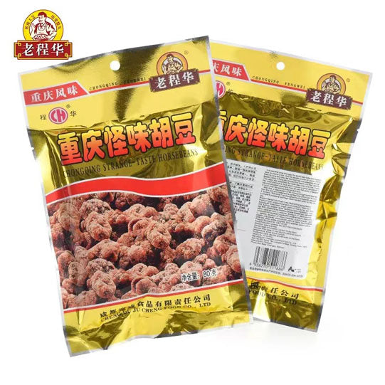 【老程华】重庆怪味胡豆80g*4袋 味道复杂 还有点点辣