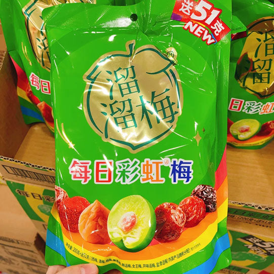 【溜溜梅】每日彩虹梅251g/袋（共30颗）脆青梅/女王梅/开味话梅/杨梅等7种口味