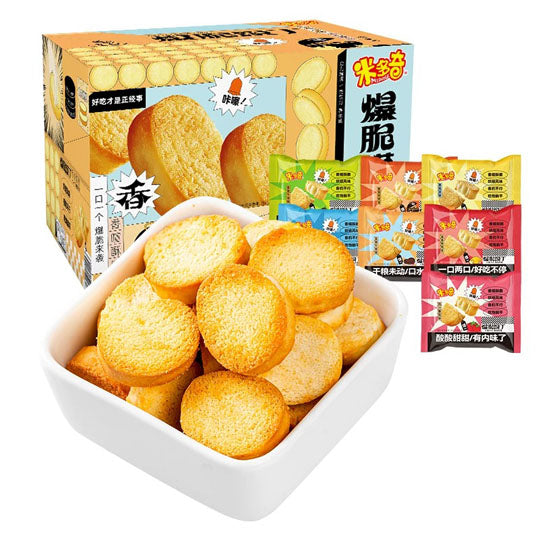 【米多奇】爆脆馍丁760g/箱（约39包）有7种口味 一口一个 麦香浓 易吸收