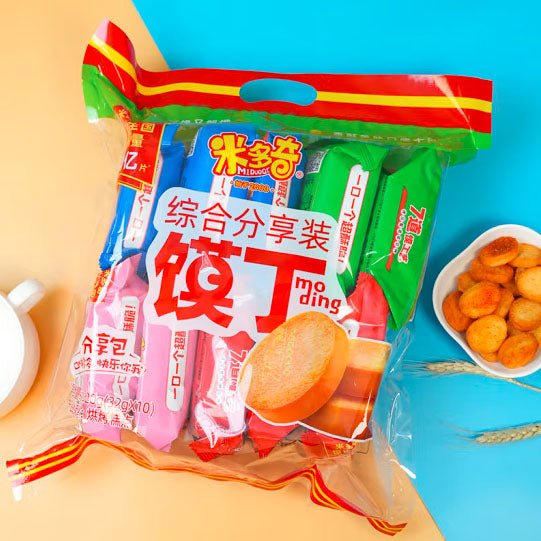 【米多奇】烤馍丁320g/袋（内含10包）4口味混装 解馋又解饿