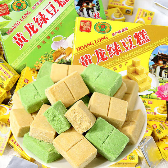 【黄龙】原味/抹茶味 绿豆糕200g*3盒（每盒16块，共48块）原产国越南 细腻绵软