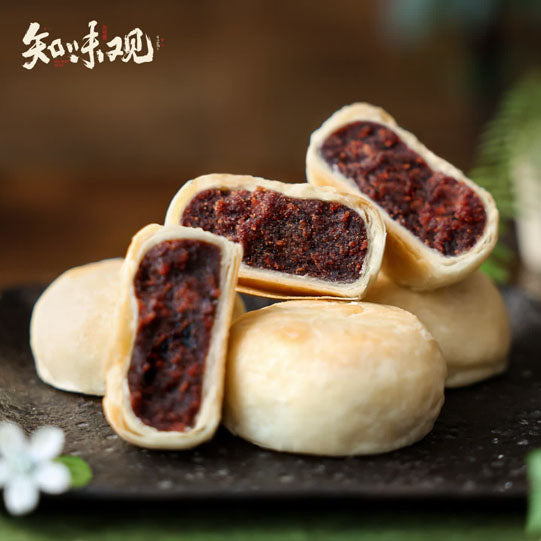 【知味观】玫瑰豆沙 苏式月饼360g/筒（8只装）中国名饼