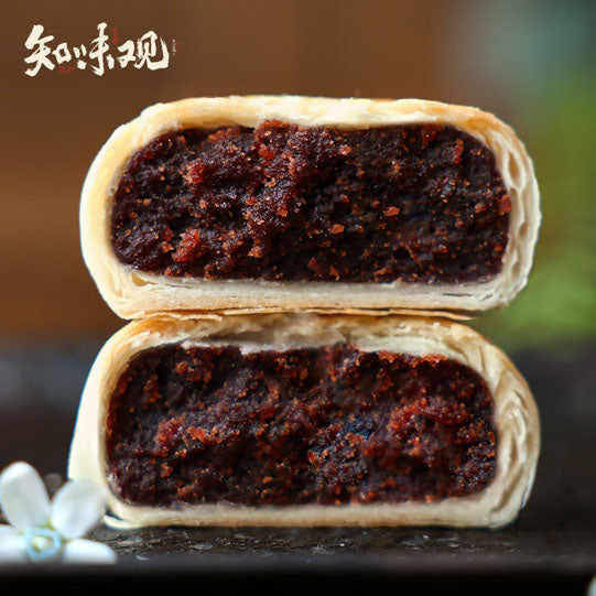 【知味观】玫瑰豆沙 苏式月饼360g/筒（8只装）中国名饼
