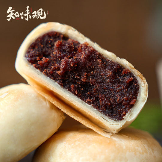 【知味观】玫瑰豆沙 苏式月饼360g/筒（8只装）中国名饼