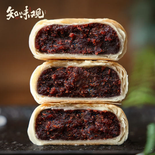 【知味观】玫瑰豆沙 苏式月饼360g/筒（8只装）中国名饼