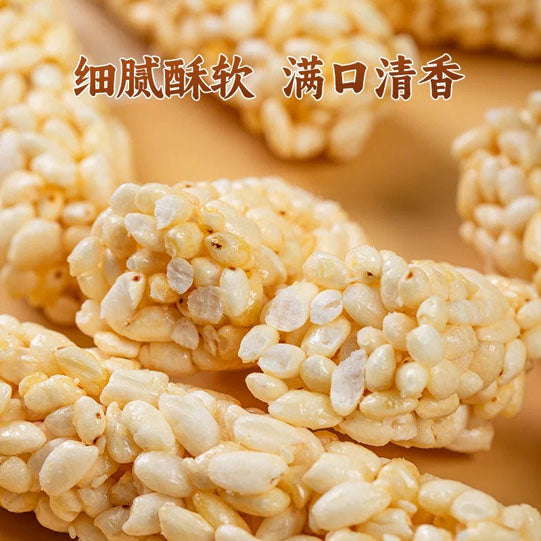【米老头】满嘴香米通米棒350g/袋（内含30根，独立包装）芝麻味/花生味 解馋又饱腹