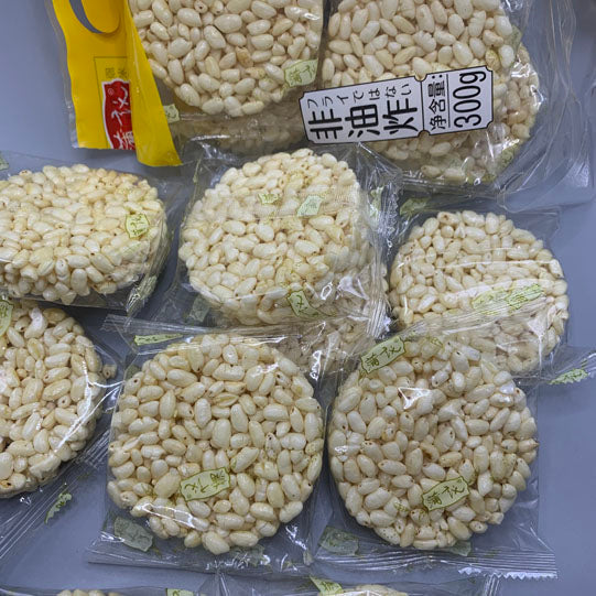【蒲议】圆米饼300g/袋（内含18个饼）浓浓大米香 微甜酥脆