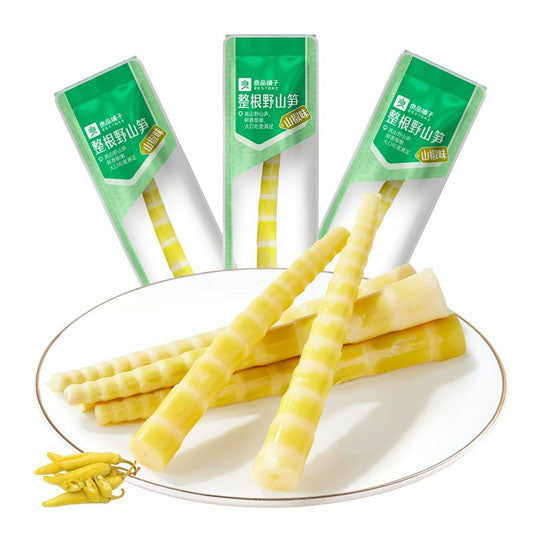 【良品铺子】山椒味 整根野山笋35g*7根 一整根 脆嫩长 更过瘾