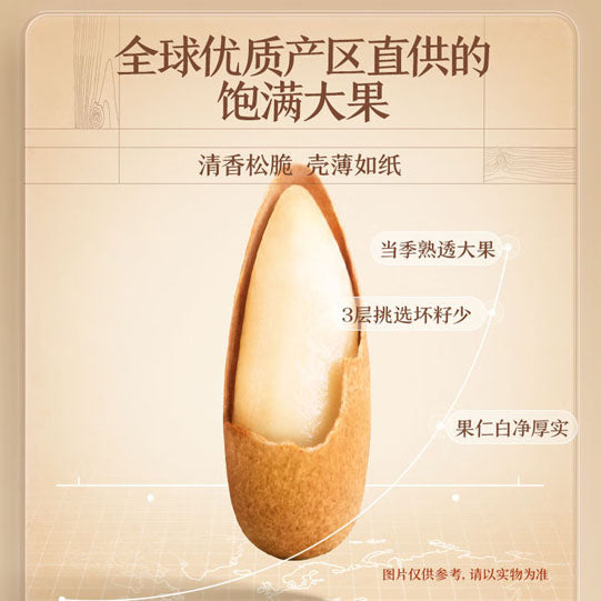 【三只松鼠】手剥松子120g/袋（约400颗）清香松脆 壳薄如纸