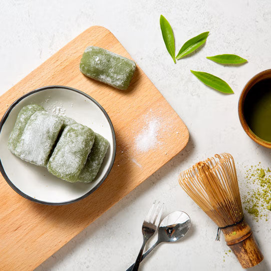 【三只松鼠】和风夹心麻薯150g*2袋（每袋6枚，共12枚） 抹茶味 口感软糯 内里爆浆