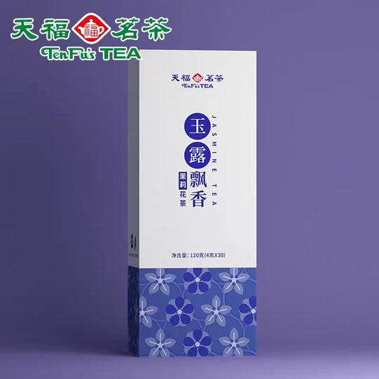【天福茗茶】玉露飘香 茉莉花茶120g/盒（4g*30袋）鲜灵芬芳