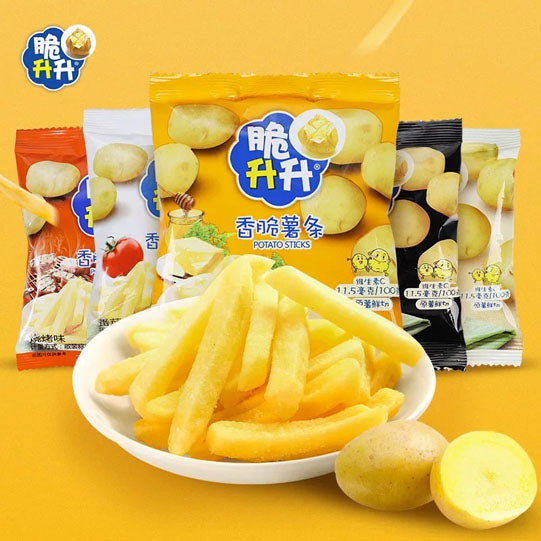 【脆升升】混合口味 香脆薯条20g*10袋（每袋约10根，共100根）张若昀同款 办公室零食