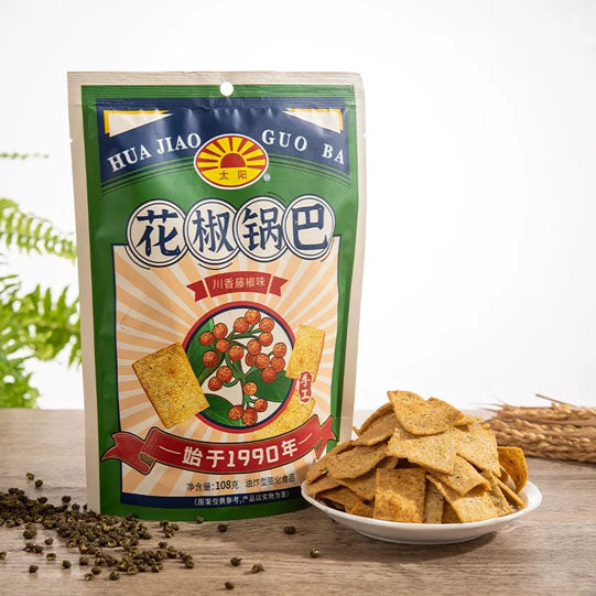 【太阳锅巴】花椒锅巴108g*3袋 藤椒味/麻辣味/蜜汁鸡翅味 始于1990年