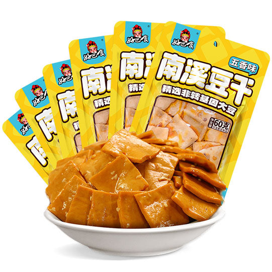 【好巴食】五香味 南溪豆干60g*6袋（每袋约12块，共72块）国家地理标志产品 童年小卖铺同款