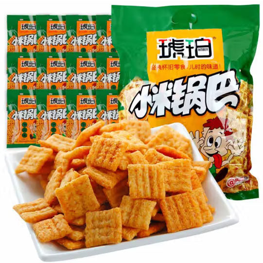 【琥珀】小米锅巴450g/袋（共20包） 麻辣、牛肉2种口味可选 经典怀旧零食 儿时的味道