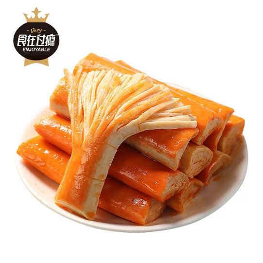 【食在过瘾】即食蟹肉棒26g*10根 蟹肉≥7% 口感鲜甜 巨好吃