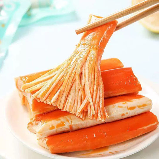 【食在过瘾】即食蟹肉棒26g*10根 蟹肉≥7% 口感鲜甜 巨好吃