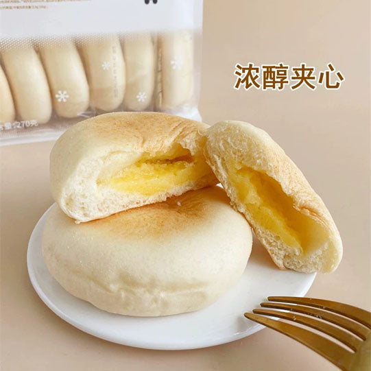 【小白心里软】雪绒面包270g/袋（共6枚）一个面包 1杯奶 早餐好营养