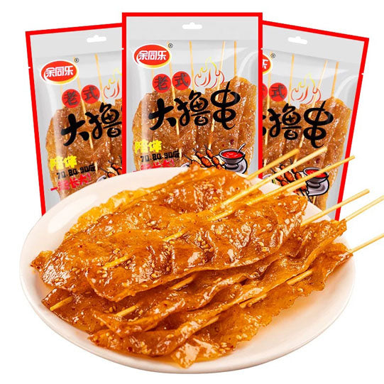 【余同乐】老式大撸串118g*3袋（每袋8串，共24串）香辣味 8090校园怀旧解馋零食