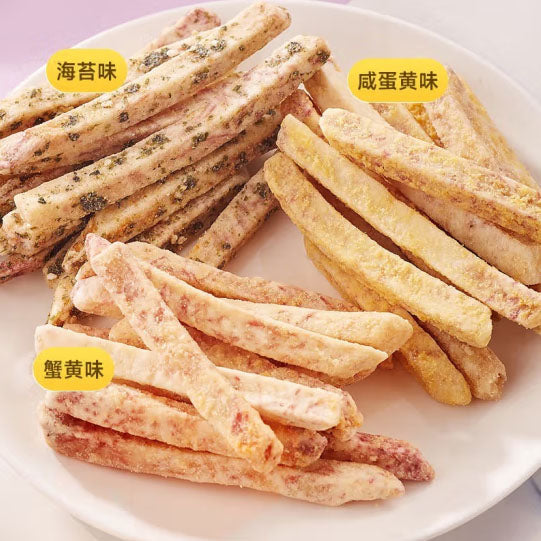 【比比赞】芋头条酥100g*3袋 源自广西荔浦芋头 绵密软糯 3种口味可选