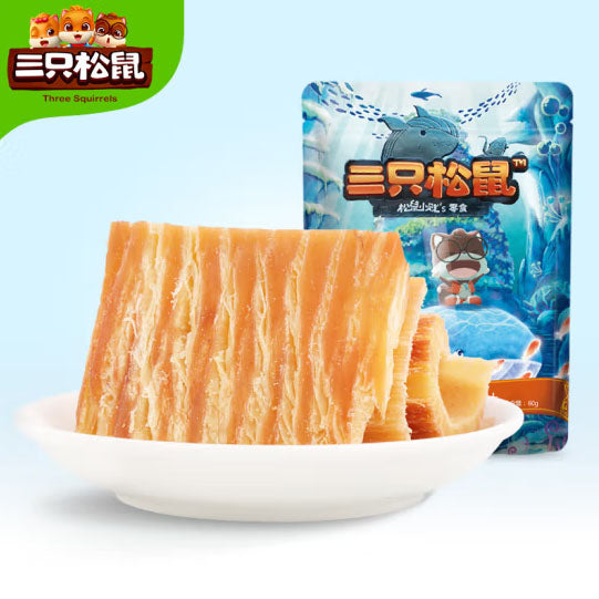【三只松鼠】手撕鱿鱼片60g*4袋 嚼着香 腮帮的快乐