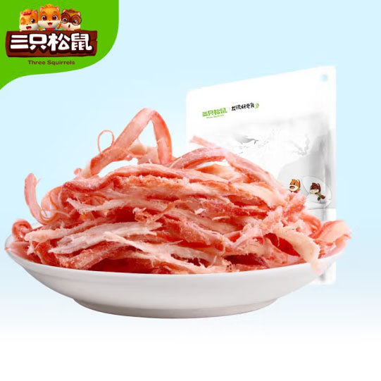 【三只松鼠】鲜香烤鱿鱼丝88g*3袋 深海鱿鱼 鲜韧干爽