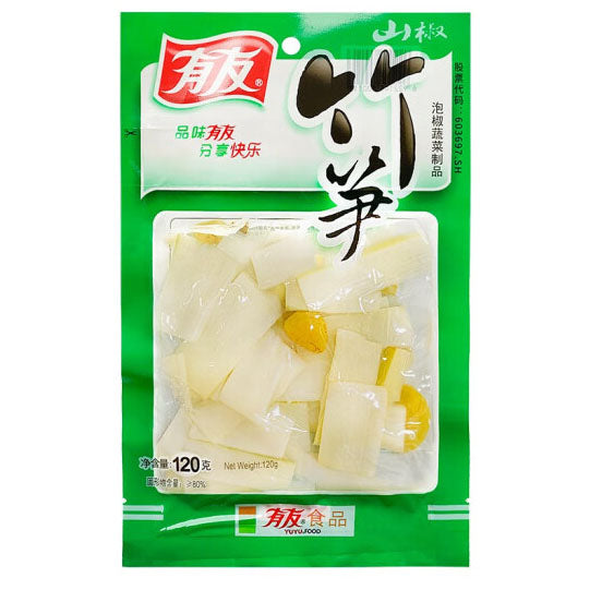 【有友】泡椒竹笋片120g*3袋 脆嫩竹笋 酸辣开胃