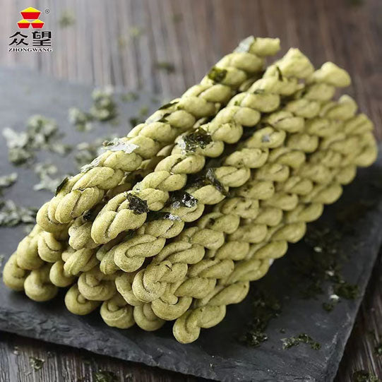 【众望】小麻花312g/袋（内含约16小包，每小包3条麻花，共48条）海苔咸味/芝麻甜味 始于1996年