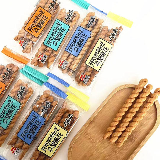 【众望】小麻花320g/袋（内含约18小包，每小包3根，共54根小麻花）葱油咸味/芝麻甜味 湖北特产