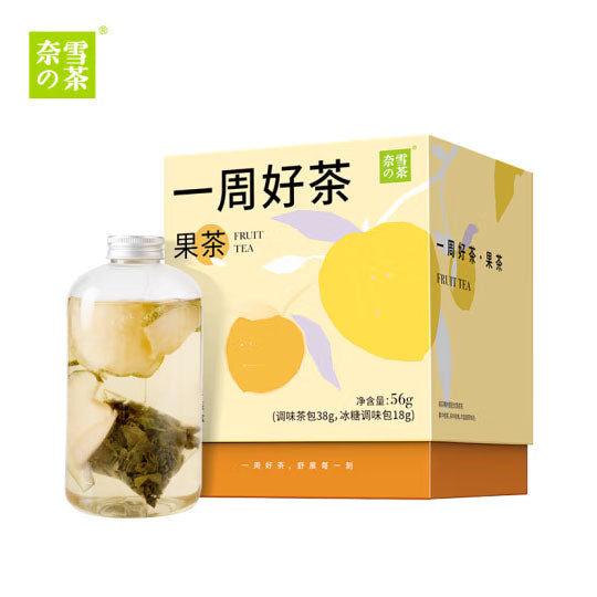 【奈雪の茶】7口味 果茶56g/盒（7个茶包）嚼得到的真实果肉 营养渗入茶汤中