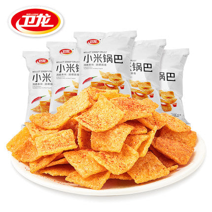 【卫龙】小米锅巴65g*3袋 追剧解馋小零食 咔嚓咔嚓