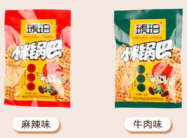 【琥珀】小米锅巴6g*66包 麻辣、牛肉2种口味可选 经典怀旧零食