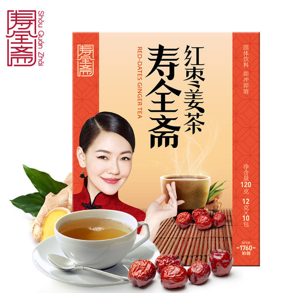 【寿全斋】红枣姜茶120g/盒（12g*10条） 小S徐熙娣代言 258年老品牌