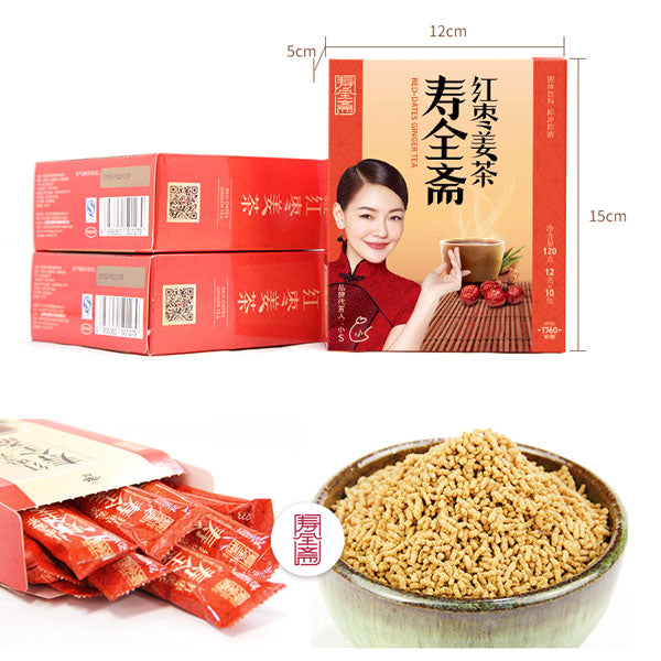 【寿全斋】红枣姜茶120g/盒（12g*10条） 小S徐熙娣代言 258年老品牌