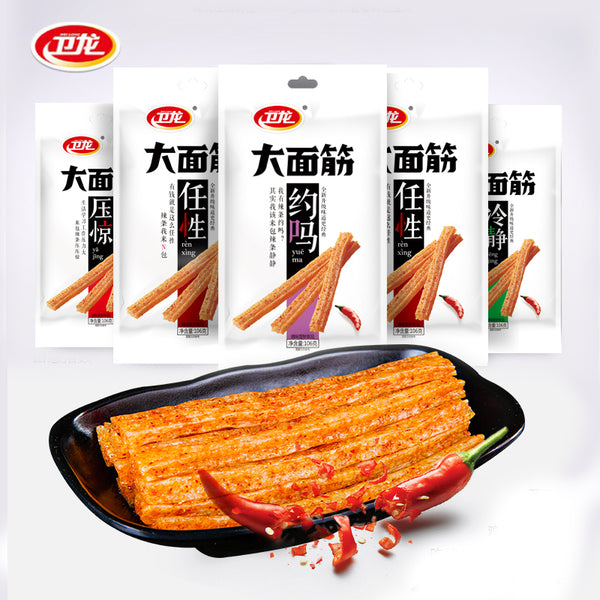 【卫龙】大面筋106g*5袋 全新升级款大辣条