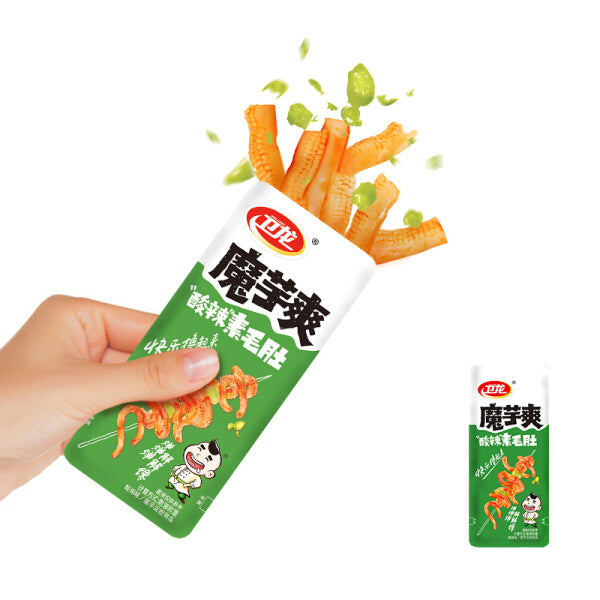 【卫龙】酸辣味 魔芋爽180g*3袋（每袋12包，共36包）泡椒素毛肚