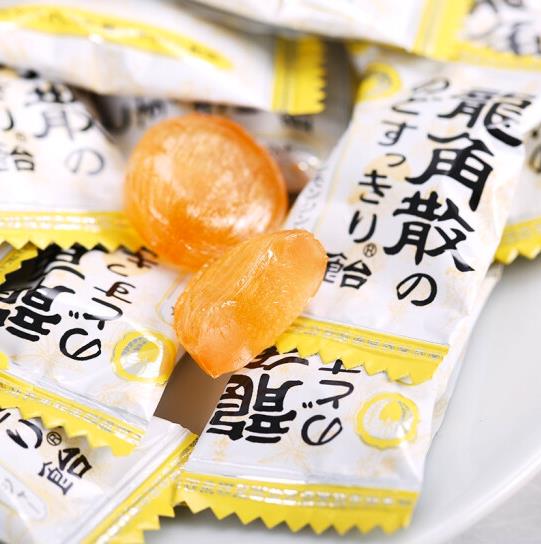 【龙角散】日本原装进口 蜂蜜柠檬润喉糖70g/袋 日常护嗓 清新口气