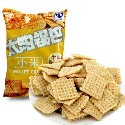 【太阳锅巴】牛肉味 小米锅巴50g*5袋