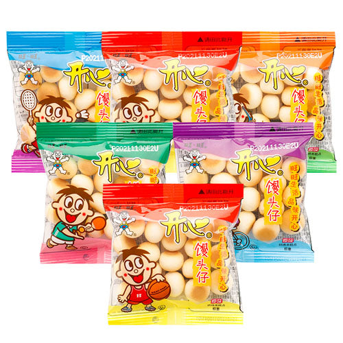 【旺旺】旺仔开心小馒头500g/袋（约50小包）多口味散装称重 经典零食