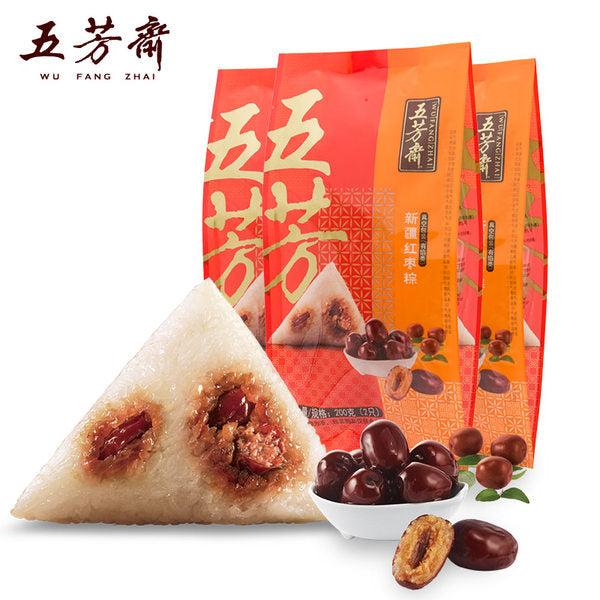 【五芳斋】新疆红枣粽200g/袋（内含100g*2只）嘉兴特产甜粽子