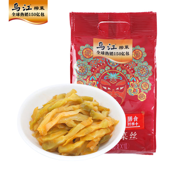 【乌江】鲜脆榨菜丝30g*10袋 减盐30% 脆嫩爽口