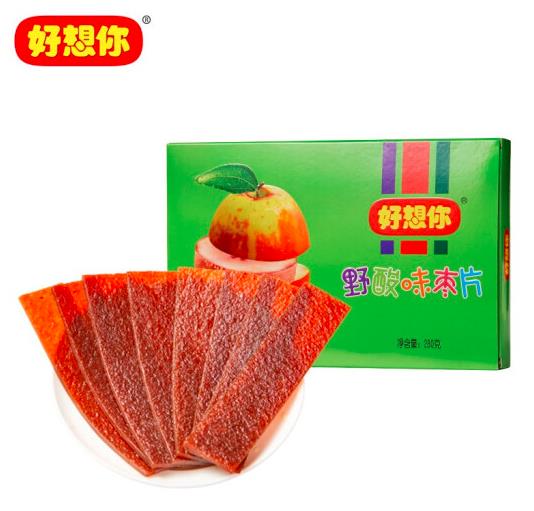 【好想你】野酸味枣片280g/盒（约80片）添加新鲜山楂 即食口香糖式儿童零食 门店同款
